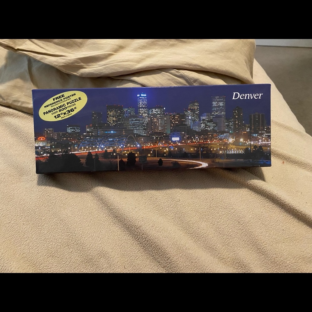 500 piece Panoramic Jigsaw Puzzle of Denver.
